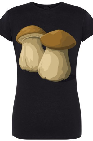 Grzyby Prawdziwki Damski T-Shirt Las Rozm.S