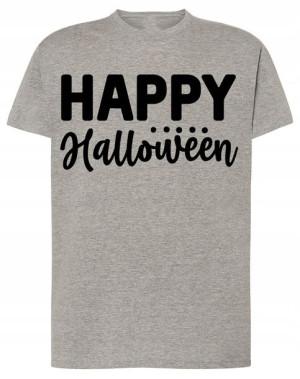 Happy Halloween T-shirt Męski Nadruk Rozm.3XL