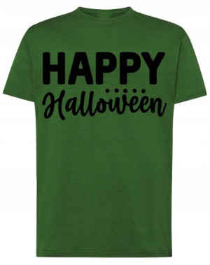 Happy Halloween T-shirt Męski Nadruk Rozm.4XL