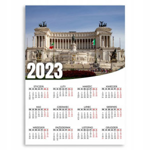 KALENDARZ PLAKAT 2023 ROK 50x70 Pałac Rzym Wzory