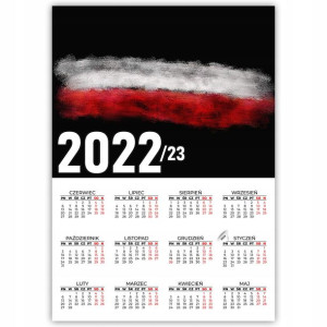 KALENDARZ Plakat 32x44 Patriotyczne WZORY POLSKA