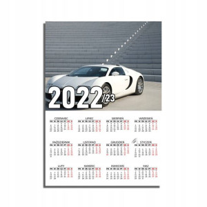 KALENDARZ Plakatowy 32x44 2022/2023 SAMOCHODY MiX