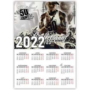 KALENDARZ Plakatowy 32x44 HIP HOP LEGENDS Wzory