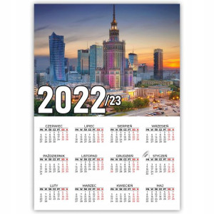 KALENDARZ Plakatowy 32x44 MIASTA ŚWIATA MiX Wzorów