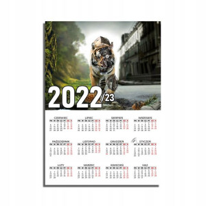 KALENDARZ Plakatowy 32x44 MiX Wzorów TYGRYS Tiger