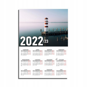 KALENDARZ Plakatowy 32x44 Morze JEZIORA Ocean MiX