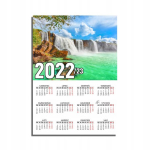 KALENDARZ Plakatowy 32x44 Morze JEZIORA Ocean MiX