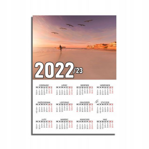 KALENDARZ Plakatowy 32x44 MORZE Ocean Wodospady