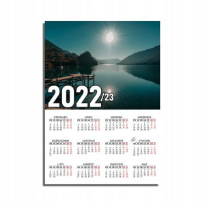 KALENDARZ Plakatowy 32x44 MORZE Ocean Wodospady