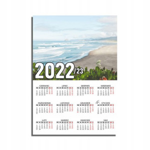 KALENDARZ Plakatowy 32x44 MORZE Ocean Wodospady