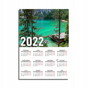 KALENDARZ Plakatowy 32x44 MORZE Ocean Wodospady