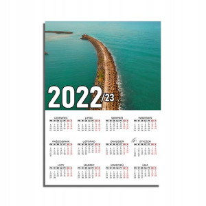 KALENDARZ Plakatowy 32x44 MORZE Ocean Wodospady