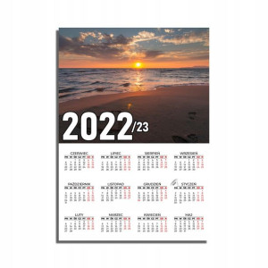 KALENDARZ Plakatowy 32x44 MORZE Ocean Wodospady