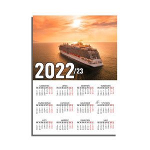 KALENDARZ Plakatowy 32x44 MORZE Ocean Wodospady