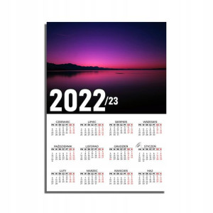 KALENDARZ Plakatowy 32x44 MORZE Ocean Wodospady
