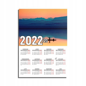 KALENDARZ Plakatowy 32x44 MORZE Ocean Wodospady