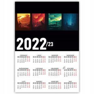 KALENDARZ Plakatowy 32x44 WIELE WZORÓW 2022/2023