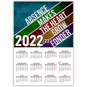 KALENDARZ Plakatowy 32x44 WIELE WZORÓW 2022/2023