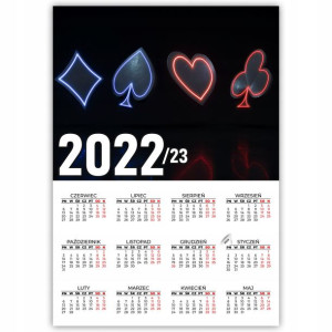 KALENDARZ Plakatowy 32x44 WIELE WZORÓW 2022/2023