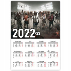KALENDARZ Plakatowy 32x44 WIELE WZORÓW 2022/2023