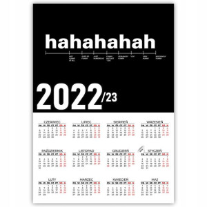 KALENDARZ Plakatowy 32x44 WIELE WZORÓW 2022/2023