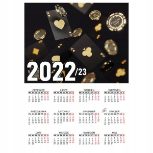KALENDARZ Plakatowy 32x44 WIELE WZORÓW 2022/2023