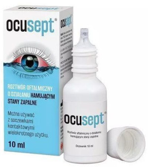 Ocusept, krople do oczu, na stany zapalne, 10 ml