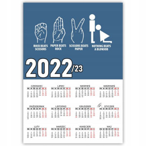 KALENDARZ Plakatowy 32x44 WIELE WZORÓW 2022/2023