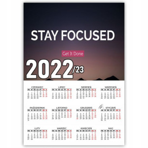 KALENDARZ Plakatowy 32x44 WIELE WZORÓW 2022/2023
