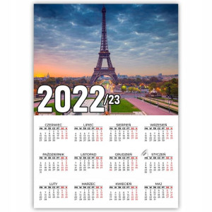 KALENDARZ Plakatowy 32x44 Wiele Wzorów PARIS 22/23