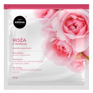 RÓŻA Z WANILIĄ Saszetka Zapachowa AROMA Home