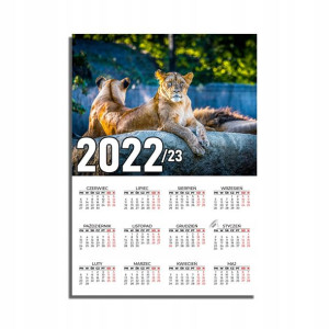 KALENDARZ Plakatowy 32x44 Wiele Wzorów ZWIERZĘTA