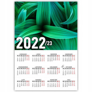 KALENDARZ Plakatowy 32x44 Wzory NATURE 2022/2023