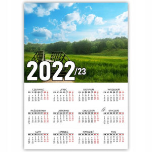 KALENDARZ Plakatowy 32x44 Wzory NATURE 2022/2023