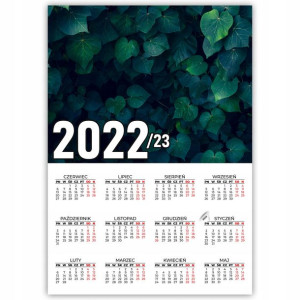 KALENDARZ Plakatowy 32x44 Wzory Przyroda 2022/2023