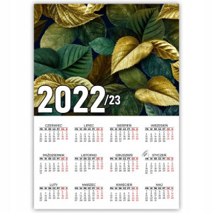 KALENDARZ Plakatowy 32x44 Wzory Przyroda 2022/2023