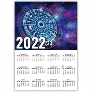 KALENDARZ Plakatowy 32x44 Wzory Przyroda 2022/2023