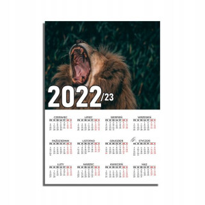 KALENDARZ Plakatowy 32x44 Wzory ZWIERZĘTA 22/23