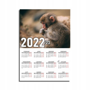 KALENDARZ Plakatowy 32x44 Wzory ZWIERZĘTA 22/23