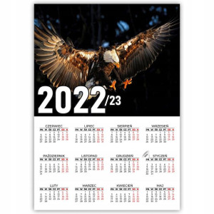 KALENDARZ Plakatowy 32x44 Wzory ZWIERZĘTA 22/23