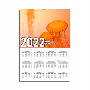 KALENDARZ Plakatowy 32x44 Wzory ZWIERZĘTA 22/23