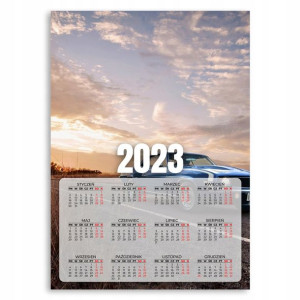 Kalendarz Ścienny 2023 Plakat Motoryzacja 50x70cm