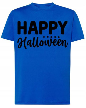 Happy Halloween T-shirt Męski Nadruk Rozm.M
