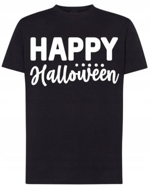 Happy Halloween T-shirt Męski Nadruk Rozm.XS