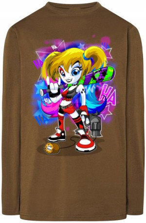 Harley Queen Męski Modny Longsleeve Nadruk R.M