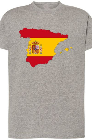 Hiszpania Flaga Damski T-shirt Logo Nadruk R.3XL