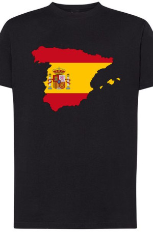 Hiszpania Flaga Damski T-shirt Logo Nadruk R.XXL