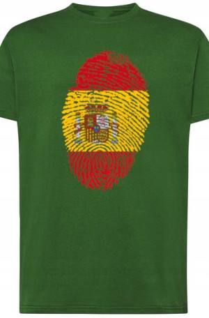 Hiszpania Odcisk Palca T-shirt Męski R.3XL