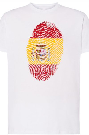 Hiszpania Odcisk Palca T-shirt Męski R.L