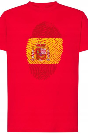 Hiszpania Odcisk Palca T-shirt Męski R.M
